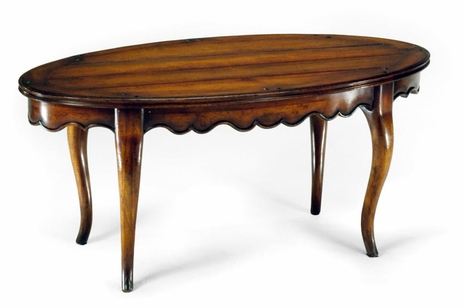 492045 Jonathan Charles Special Order French Style Oval Coffee Table