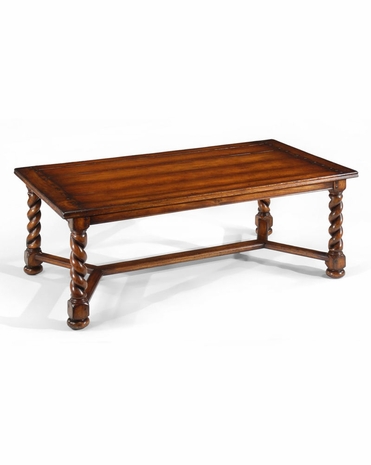 492050 Jonathan Charles Special Order Parquet Rectangular Coffee Table