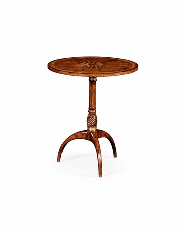 492064 Jonathan Charles Windsor Small Lamp Table With Starburst Inlay