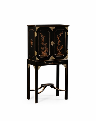 492101 Jonathan Charles Special Order Chinoiserie Collectors Cabinet (Small)