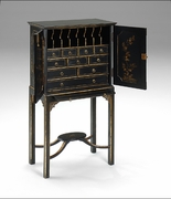492101 Jonathan Charles Special Order Chinoiserie Collectors Cabinet (Small)