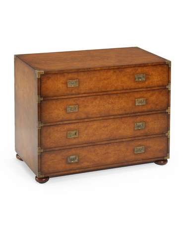 492102 Jonathan Charles Campaign Campaign Chest Of Four Drawers
