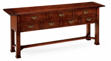 492111 Jonathan Charles Special Order Large Planked Walnut Sideboard With Drawers