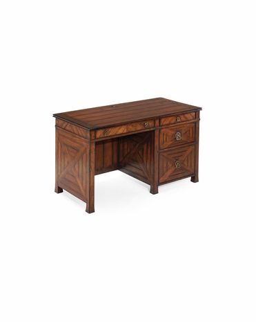 492125 Jonathan Charles Special Order Parquet Kneehole Desk