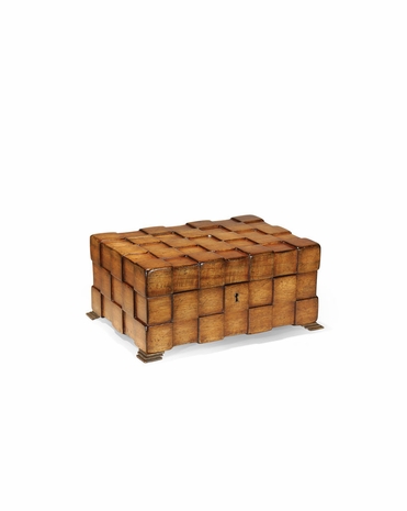 492148 Jonathan Charles Special Order Tessellated Squares Rectangular Box