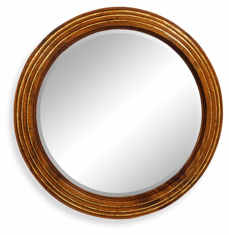492154 Jonathan Charles Portabello Small Round Eglomise Mirror
