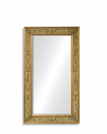 492171 Jonathan Charles Buckingham Rectangular Mirror With Gilt Renaissance Decoration
