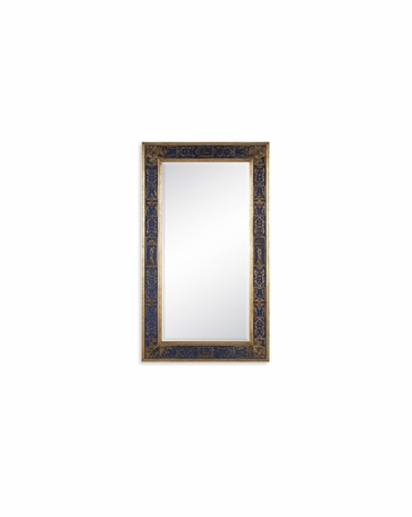 492205 Jonathan Charles Buckingham Rectangular Mirror With Gilt Renaissance Decoration (Azure Ground)