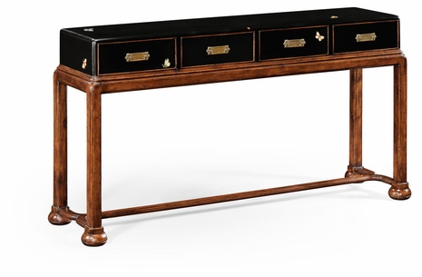 492224-FBB Jonathan Charles Butterfly console (Walnut & Painted)