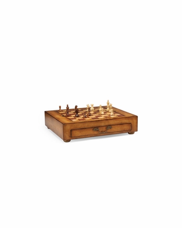 492241 Jonathan Charles Windsor Satinwood Games Box With Drawer