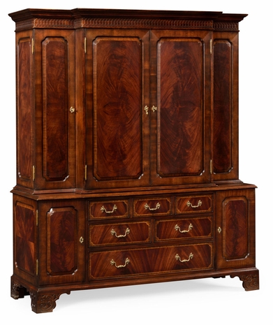492256-MAH Jonathan Charles Buckingham Mahogany Gentleman's Wardrobe