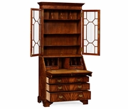 492260 Jonathan Charles Buckingham Mahogany Bureau Bookcase
