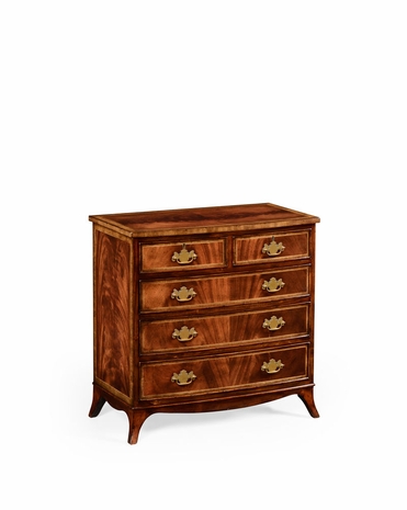 492262 Jonathan Charles Buckingham Mahogany Bedside Chest of Drawers