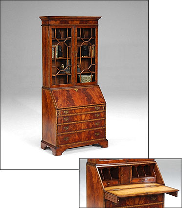 492355 Jonathan Charles Special Order Crotch Mahogany Bureau