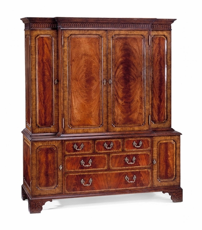 492359-MAH Jonathan Charles Buckingham Large Mahogany Tv Cabinet