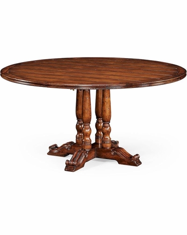 492366 Jonathan Charles Country Farmhouse French Round Country Dining Table (60")