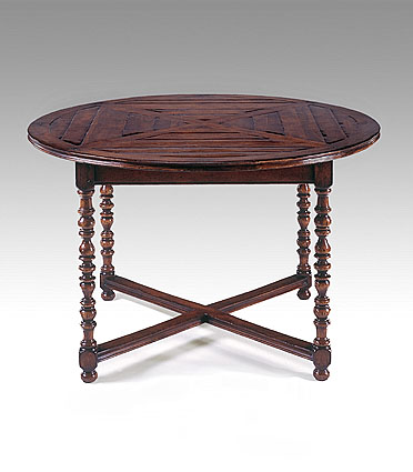 492382 Jonathan Charles Round Pedestal Table with Purchase of of Chairs