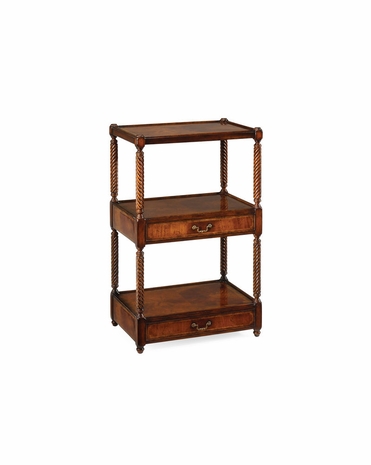 492401 Jonathan Charles Buckingham Regency Style Mahogany Three-Tier étagère (Narrow)