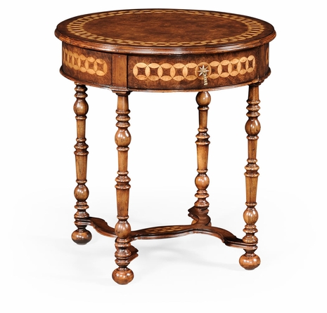 492403 Jonathan Charles Mereworth Rope Twist Round Side Table