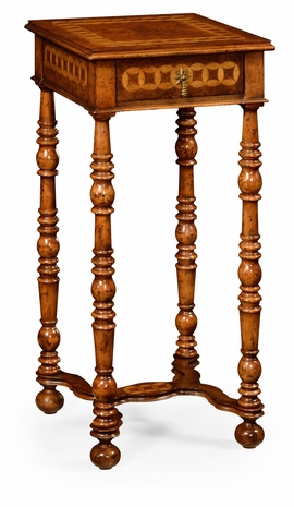 492456 Jonathan Charles Special Order Rope Twist Square Side Table (Small)
