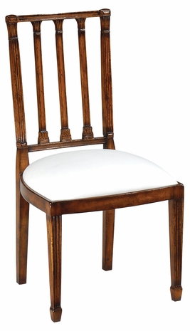 492464 Jonathan Charles Buckingham Dining Chair With Column Back (Side)