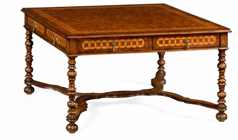 492509-MWC Jonathan Charles Langton Circle Inlay Square Coffee Table