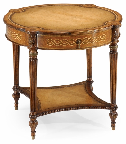 492512 Jonathan Charles Special Order Rope Twist Round Side Table