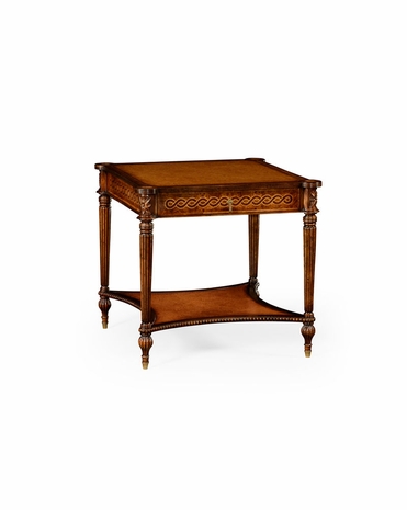492513 Jonathan Charles Special Order Rope Veneered Square Side Table
