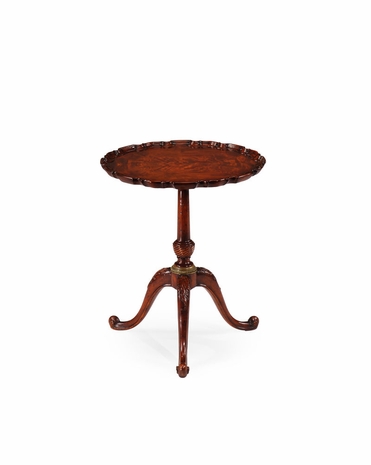 492517 Jonathan Charles Buckingham Piecrust Lamp Table (24")