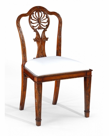 492573 Jonathan Charles Special Order Adam Style Rococo Dining Chair Straight Leg (Side)