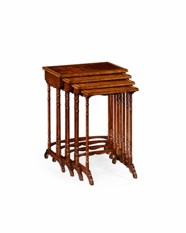 492600 Jonathan Charles Buckingham Regency Mahogany Nesting Tables