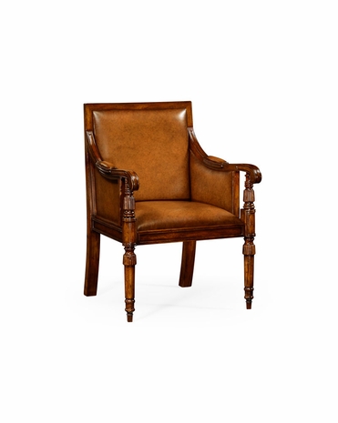 492626 Jonathan Charles Special Order Leather Bergere Chair