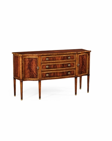 492637 Jonathan Charles Buckingham Mahogany Sideboard With Curved Doors