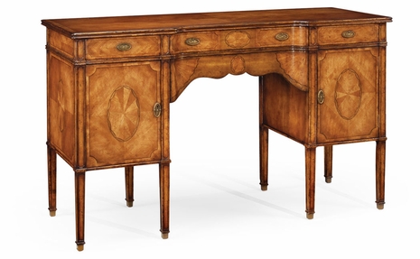 492657 Jonathan Charles Special Order Sheraton Style Satinwood Sideboard