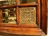 492667 Jonathan Charles Windsor Rectangular Walnut Paneled Mirror With Brass Details