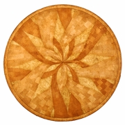 492726 Jonathan Charles Luxe Two-Tier Marquetry Centre Table