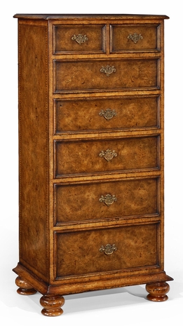 492735 Jonathan Charles Burl Oak Tall Oak Chest Of Drawers