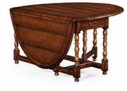 492746 Jonathan Charles Special Order Oval Walnut Gateleg Table (Small)