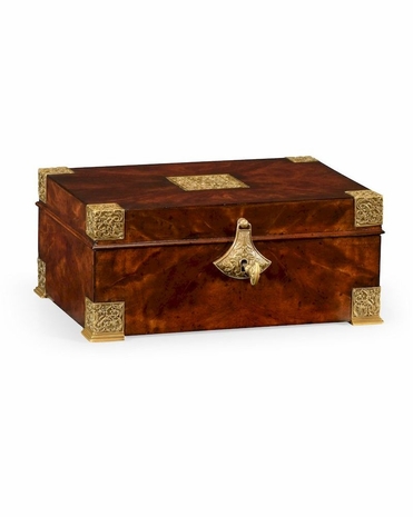 492771 Jonathan Charles Buckingham Lockable Deeds Style Box (Mahogany)