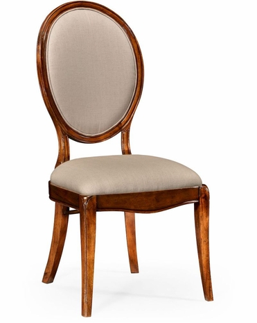 492789 Jonathan Charles Windsor Spoon Back Upholstered Dining Chair (Side)