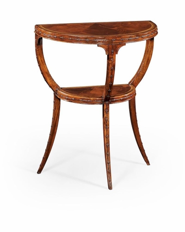 492793 Jonathan Charles Buckingham Three Legged Mahogany Console