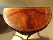 492793 Jonathan Charles Buckingham Three Legged Mahogany Console