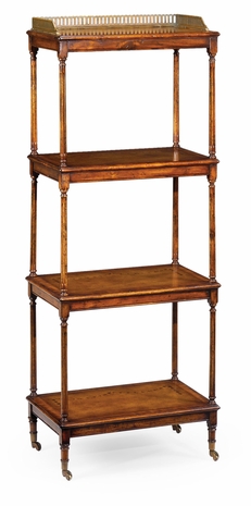 492795 Jonathan Charles Special Order Four-Tier Sheraton Style étagère