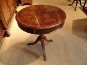 492810 Jonathan Charles Windsor Walnut Drum Table