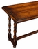 492816 Jonathan Charles Country Farmhouse Walnut Leaf Table