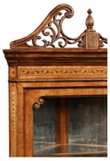 492817-WLL Jonathan Charles Windsor Satinwood Glazed Corner Cabinet