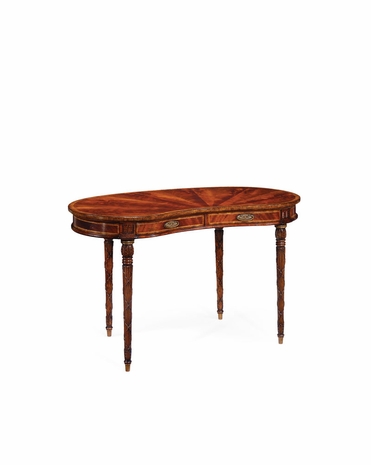 492820 Jonathan Charles Buckingham Mahogany Kidney Desk