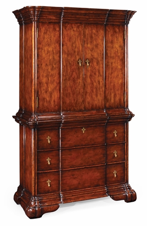 492830 Jonathan Charles Country Farmhouse Dutch Style TV Cabinet With Drawer Base
