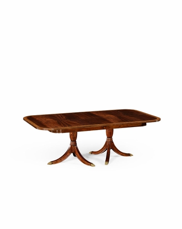 492865 Jonathan Charles Buckingham Regency Two Leaf Mahogany Extending Dining Table