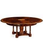492878-61D Jonathan Charles Special Order 61" Rotary True Extending Mahogany Dining Table